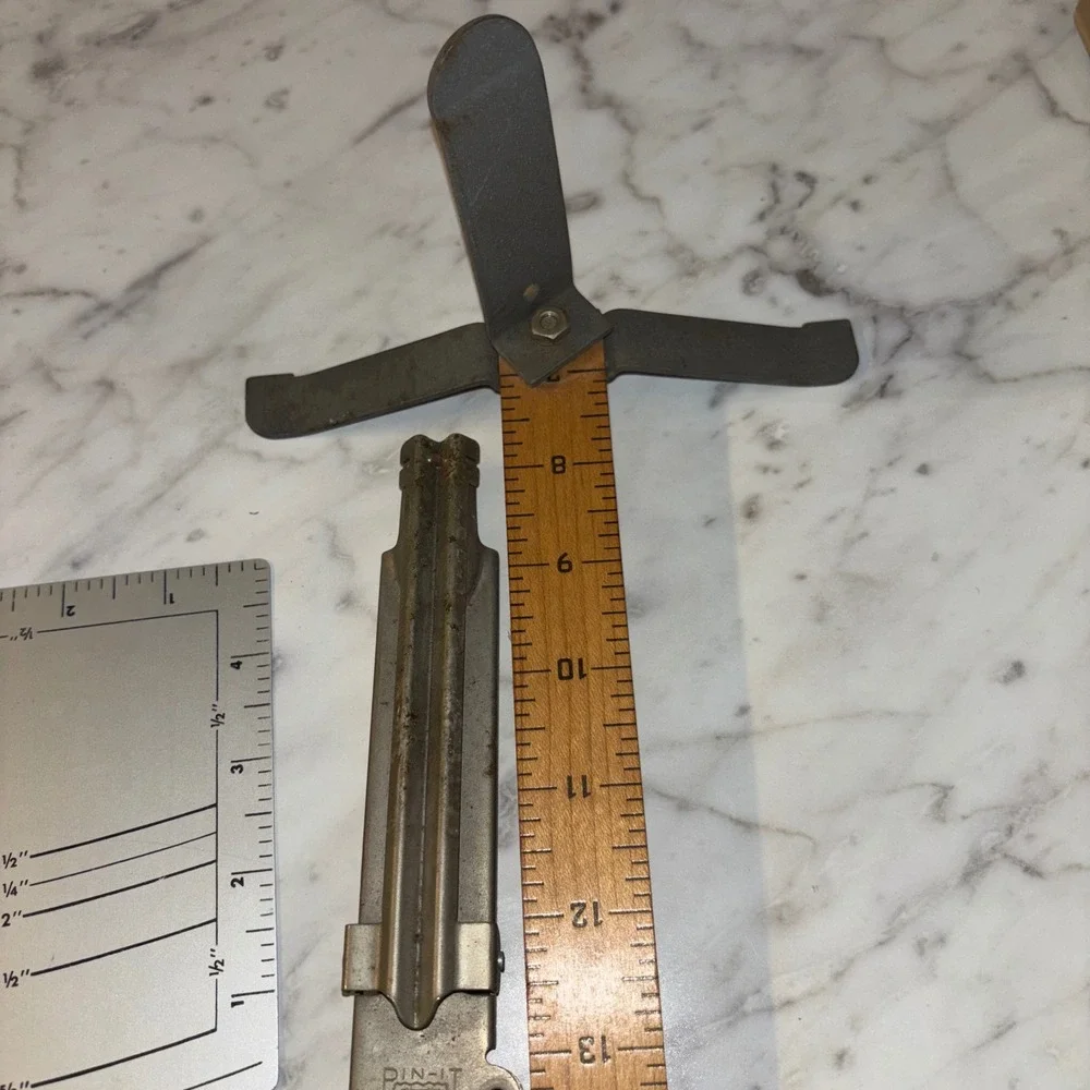 Vintage Sewing Tool Lot Dritz Ezy-Hem Pin-It Skirt Marker Fashion Ruler T-Square